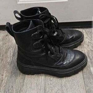 Sorel Black Combat Boots
